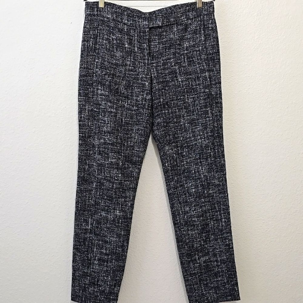Theory Frayne Black And White Dress Pants Size 10‎